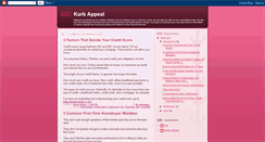 Desktop Screenshot of kurbappeal.blogspot.com