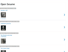 Tablet Screenshot of opensesame-bjlee.blogspot.com