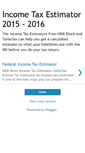 Mobile Screenshot of income-tax-estimator.blogspot.com