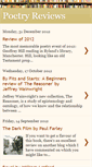 Mobile Screenshot of poetry-reviews.blogspot.com