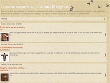 Tablet Screenshot of corazoneucaristicodejesus.blogspot.com