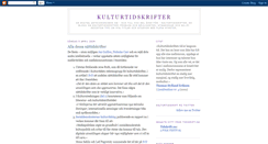 Desktop Screenshot of kulturtidskrifter.blogspot.com