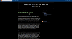 Desktop Screenshot of africanamericanmeninnursing.blogspot.com