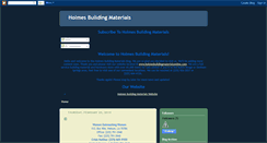 Desktop Screenshot of holmesbuildingmaterialsonline.blogspot.com