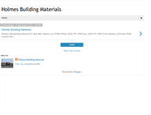 Tablet Screenshot of holmesbuildingmaterialsonline.blogspot.com