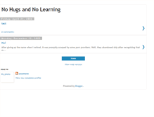 Tablet Screenshot of nohugsnolearning.blogspot.com