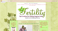 Desktop Screenshot of fertility-how-to-get-pregnant.blogspot.com