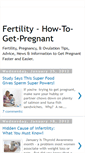 Mobile Screenshot of fertility-how-to-get-pregnant.blogspot.com