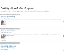 Tablet Screenshot of fertility-how-to-get-pregnant.blogspot.com