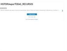 Tablet Screenshot of historiaaportodasrecursos.blogspot.com