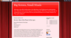 Desktop Screenshot of bigscreensmallminds.blogspot.com