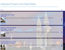 Tablet Screenshot of malaysia-propertyfinder.blogspot.com