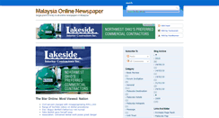 Desktop Screenshot of malaysiaonlinenewspaper.blogspot.com