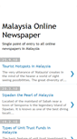 Mobile Screenshot of malaysiaonlinenewspaper.blogspot.com