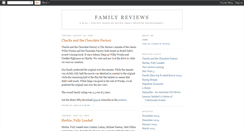 Desktop Screenshot of familyreviews.blogspot.com