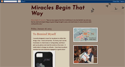 Desktop Screenshot of miraclesbeginthatway.blogspot.com