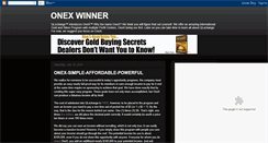 Desktop Screenshot of onexwinner.blogspot.com