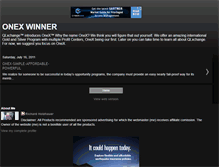Tablet Screenshot of onexwinner.blogspot.com