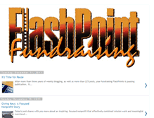 Tablet Screenshot of flashpointfundraising.blogspot.com