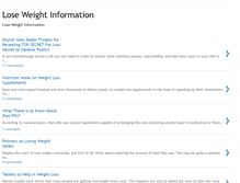 Tablet Screenshot of loseweight-info.blogspot.com