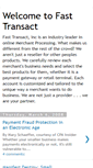 Mobile Screenshot of fasttransact.blogspot.com