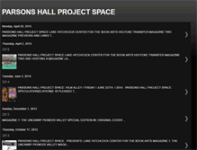 Tablet Screenshot of parsonshallprojectspace.blogspot.com