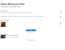 Tablet Screenshot of oskarsrestaurant.blogspot.com