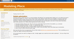 Desktop Screenshot of modelingplace.blogspot.com