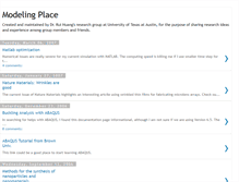 Tablet Screenshot of modelingplace.blogspot.com
