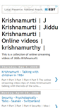Mobile Screenshot of krishnamurtivideos.blogspot.com