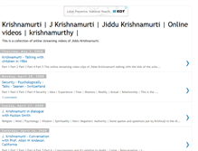 Tablet Screenshot of krishnamurtivideos.blogspot.com