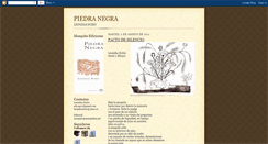 Desktop Screenshot of libropiedranegra.blogspot.com