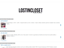 Tablet Screenshot of lostincloset.blogspot.com