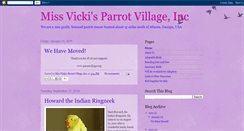 Desktop Screenshot of missvickisparrotvillage.blogspot.com
