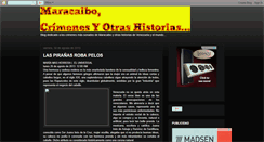 Desktop Screenshot of maracaibocrimenesyotrashistorias.blogspot.com