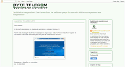 Desktop Screenshot of bytetelecom.blogspot.com