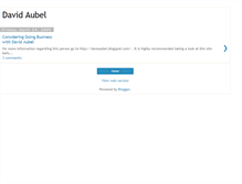 Tablet Screenshot of davidaubel.blogspot.com