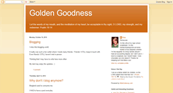 Desktop Screenshot of goldengoodness.blogspot.com