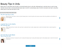 Tablet Screenshot of beautytipsinurduforgirls.blogspot.com