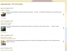 Tablet Screenshot of descanso10minutos.blogspot.com