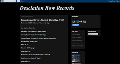 Desktop Screenshot of desolationrowrecords.blogspot.com