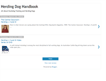 Tablet Screenshot of herdingdogtraining.blogspot.com