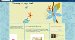 Desktop Screenshot of mommysavingabuck.blogspot.com