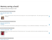 Tablet Screenshot of mommysavingabuck.blogspot.com