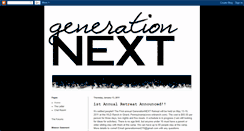 Desktop Screenshot of generationnext215.blogspot.com