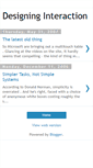 Mobile Screenshot of designinginteraction.blogspot.com