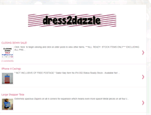 Tablet Screenshot of dress2dazzle.blogspot.com