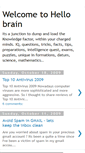 Mobile Screenshot of hello-brain.blogspot.com