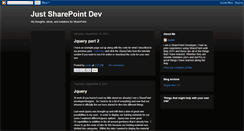 Desktop Screenshot of justspdev.blogspot.com