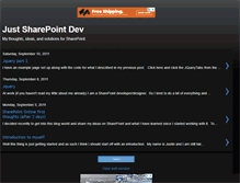 Tablet Screenshot of justspdev.blogspot.com